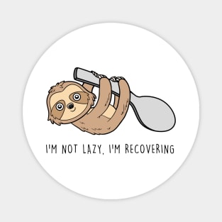 Spoonie Species: "Recovering spoons sloth" Magnet